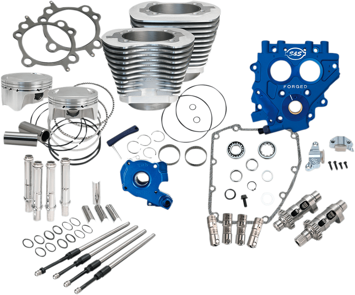 S&S CYCLES-100" / 110" Power Package Engine Performance Kits / '99-17 Twin Cams-Big Bore Kit-MetalCore Harley Supply