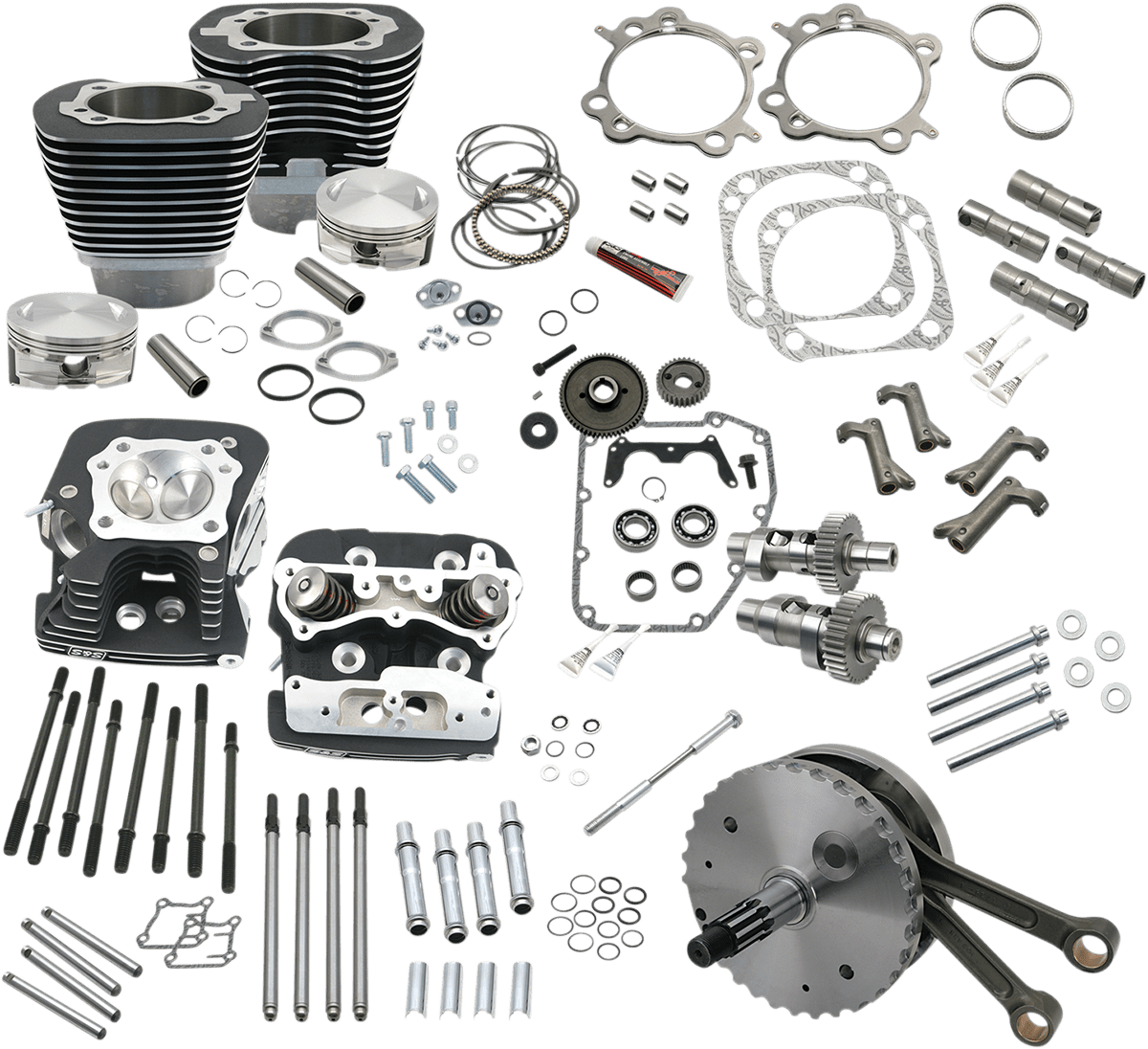 S&S CYCLES - 124" Hot Set Up® Engine Performance Kits / '99 - '17 Twin Cams - Big Bore Kits - MetalCore Harley Supply