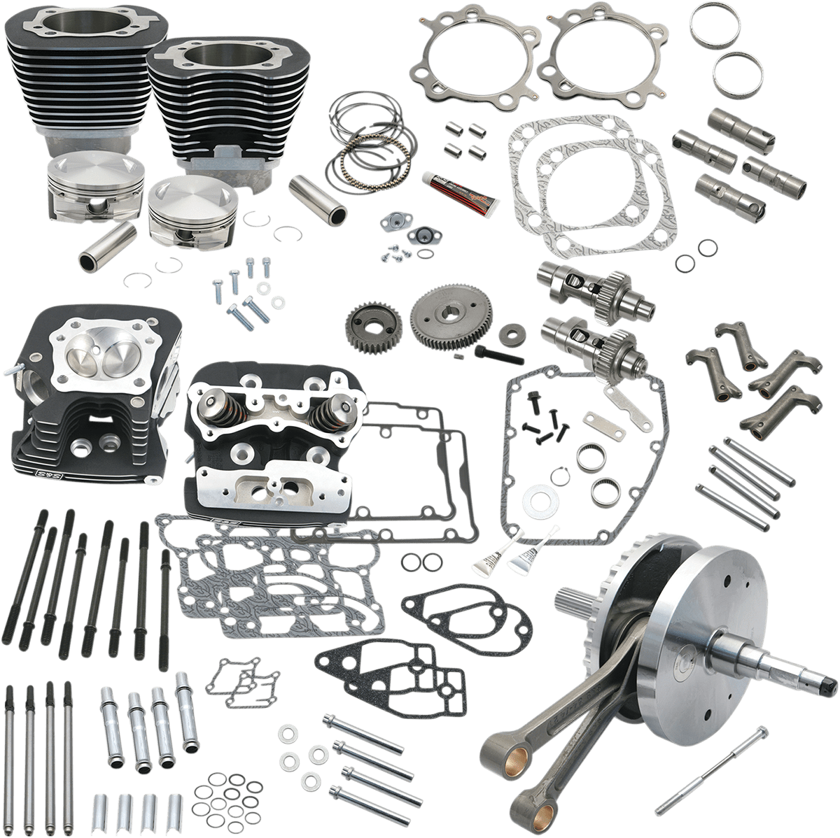 S&S CYCLES - 124" Hot Set Up® Engine Performance Kits / '99 - '17 Twin Cams - Big Bore Kits - MetalCore Harley Supply