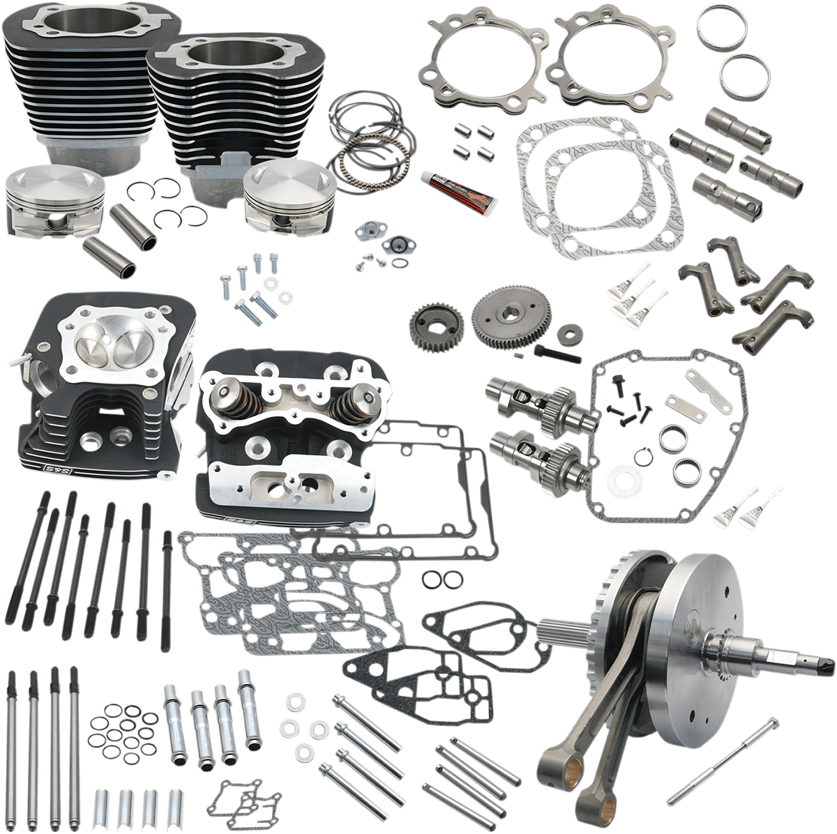 S&S CYCLES - 124" Hot Set Up® Engine Performance Kits / '99 - '17 Twin Cams - Big Bore Kits - MetalCore Harley Supply