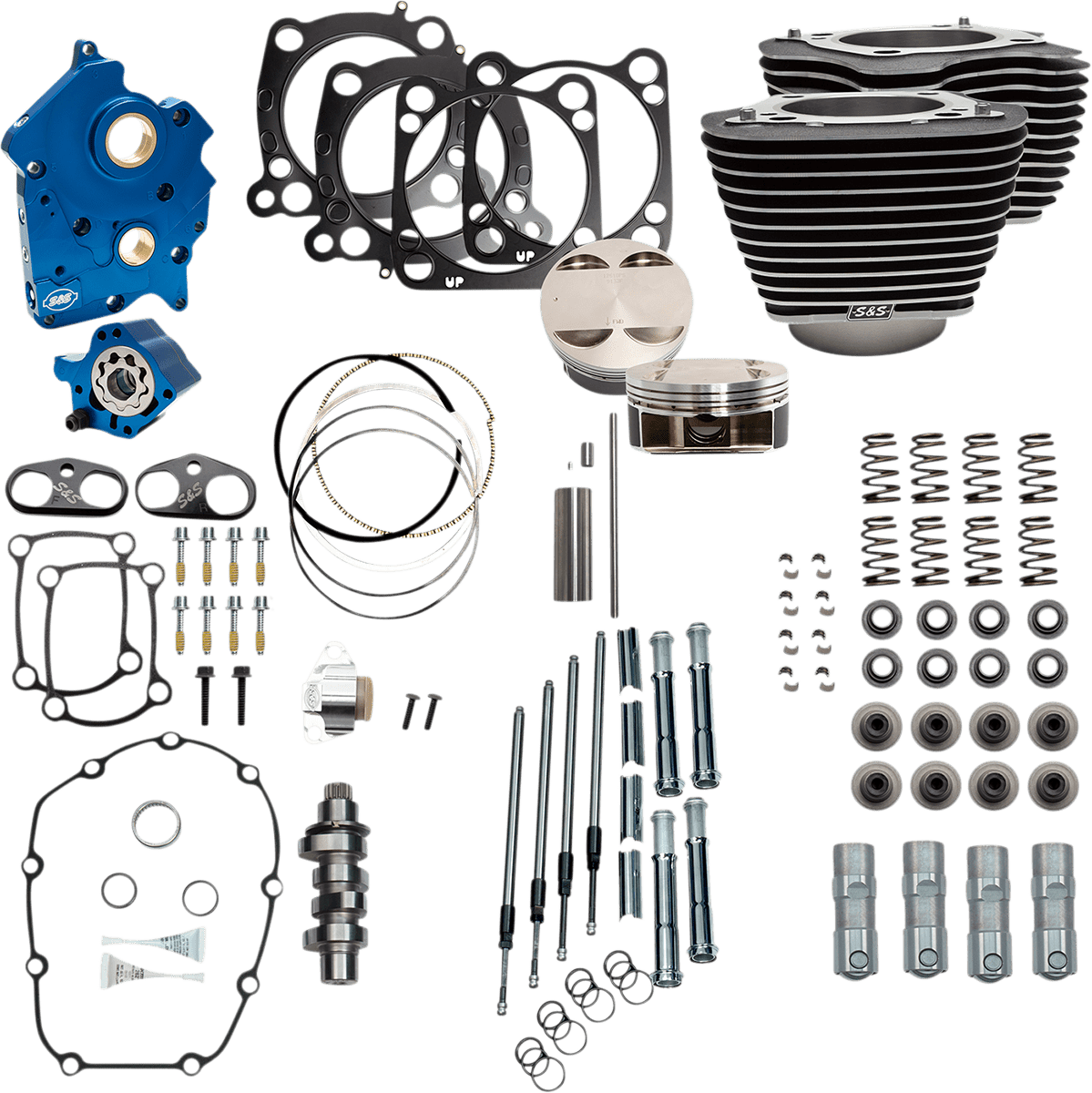 S&S CYCLES-124" Power Package Engine Performance Kits / '17-'23 107" M8 Motors-Big Bore Kit-MetalCore Harley Supply