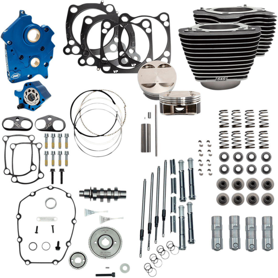 S&S CYCLES-124" Power Package Engine Performance Kits / '17-'23 107" M8 Motors-Big Bore Kit-MetalCore Harley Supply