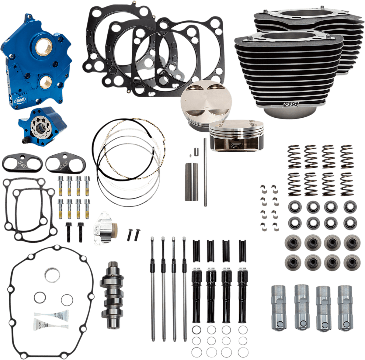 S&S CYCLES-124" Power Package Engine Performance Kits / '17-'23 107" M8 Motors-Big Bore Kit-MetalCore Harley Supply