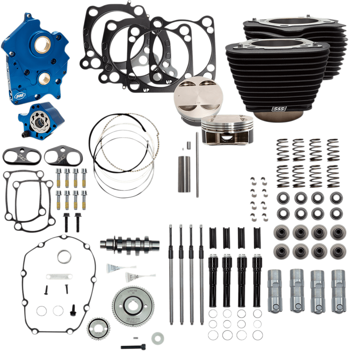 S&S CYCLES-124" Power Package Engine Performance Kits / '17-'23 107" M8 Motors-Big Bore Kit-MetalCore Harley Supply