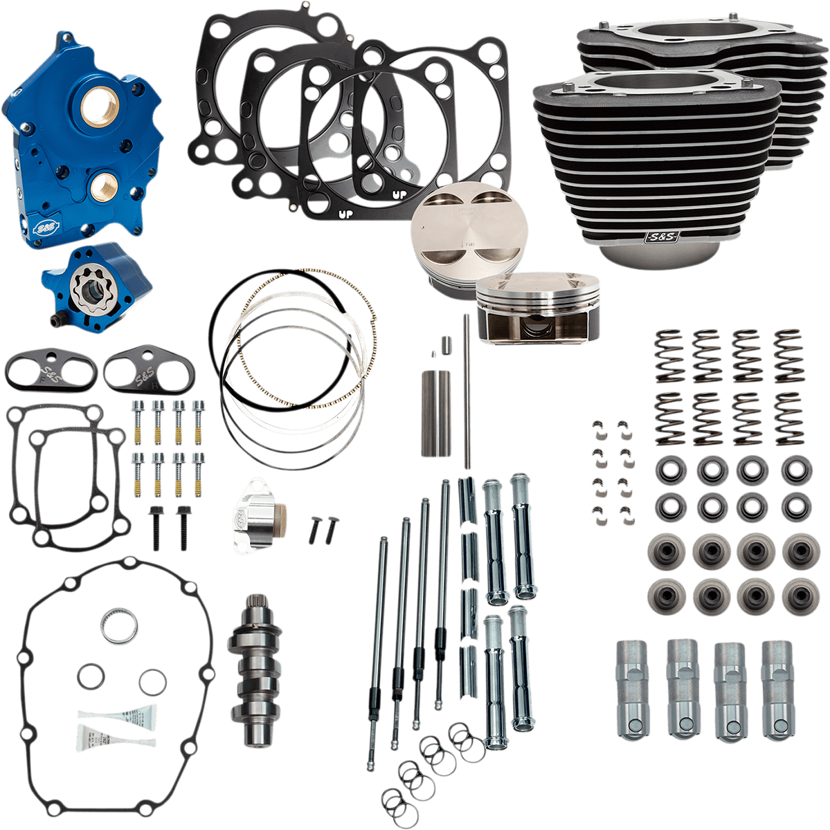 S&S CYCLES-124" Power Package Engine Performance Kits / '17-'23 107" M8 Motors-Big Bore Kit-MetalCore Harley Supply