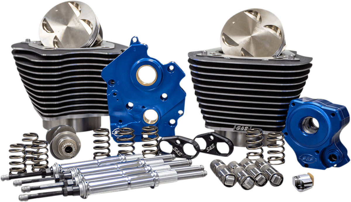 S&S CYCLES-128" Power Package Engine Performance Kits / '17-'23 114"-117" M8 Motors-Big Bore Kit-MetalCore Harley Supply