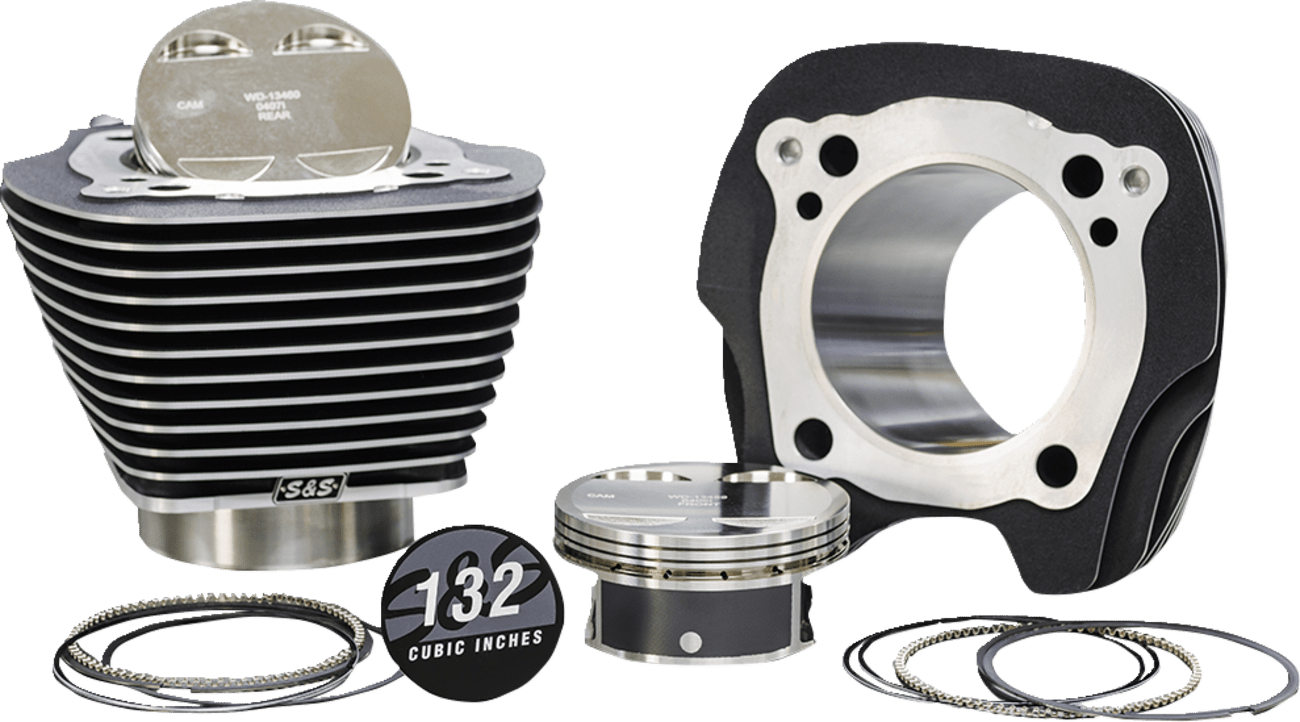 S&S CYCLES-132" Big Bore Cylinder Kits / '17-'23 114"-117" M8-Big Bore Kit-MetalCore Harley Supply