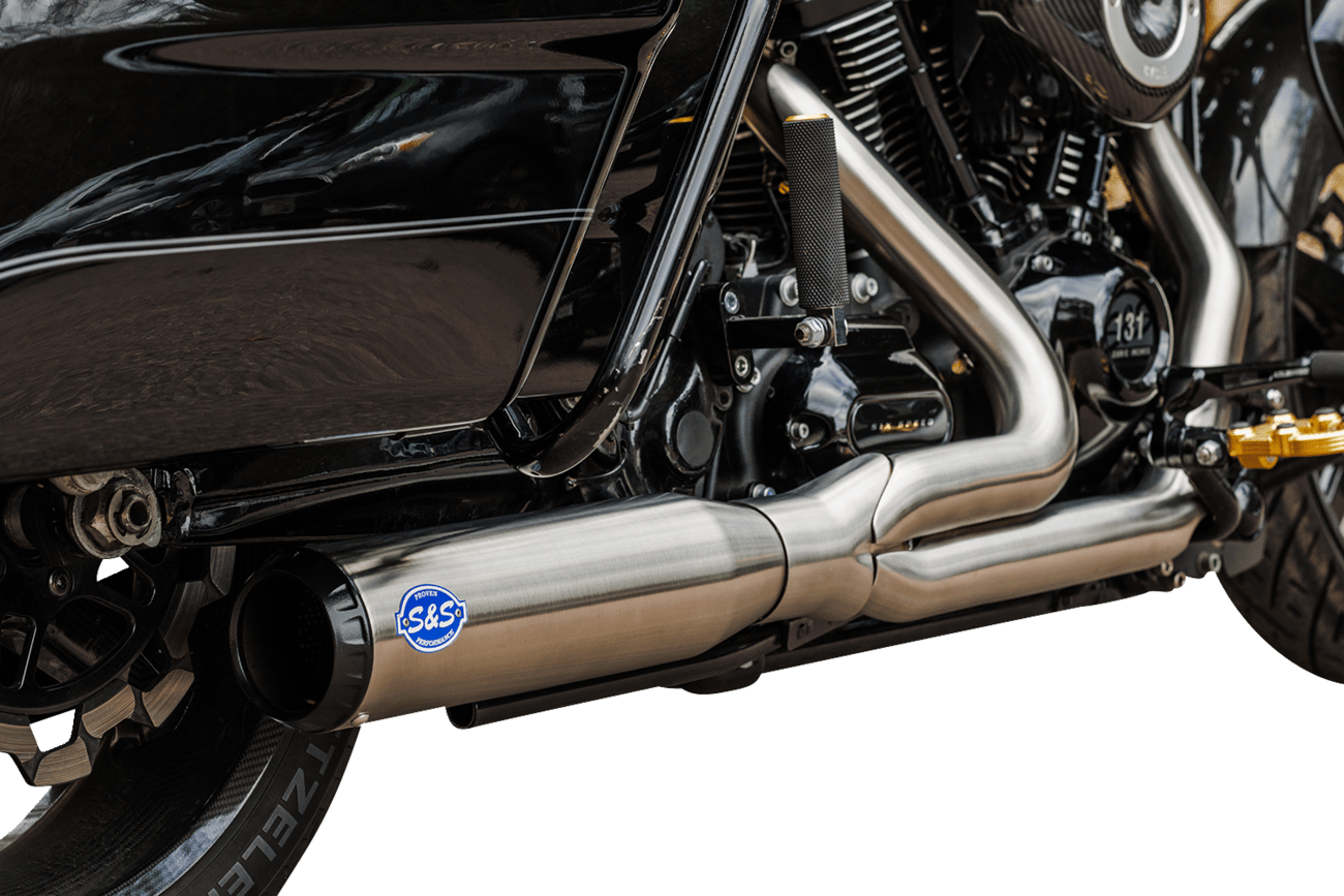 S&S CYCLES-2-into-1 Qualifier Exhaust System / M8 Touring-Exhaust - 2 into 1-MetalCore Harley Supply