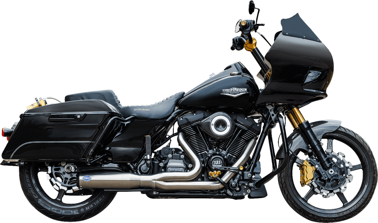 S&S CYCLES-2-into-1 Qualifier Exhaust System / M8 Touring-Exhaust - 2 into 1-MetalCore Harley Supply