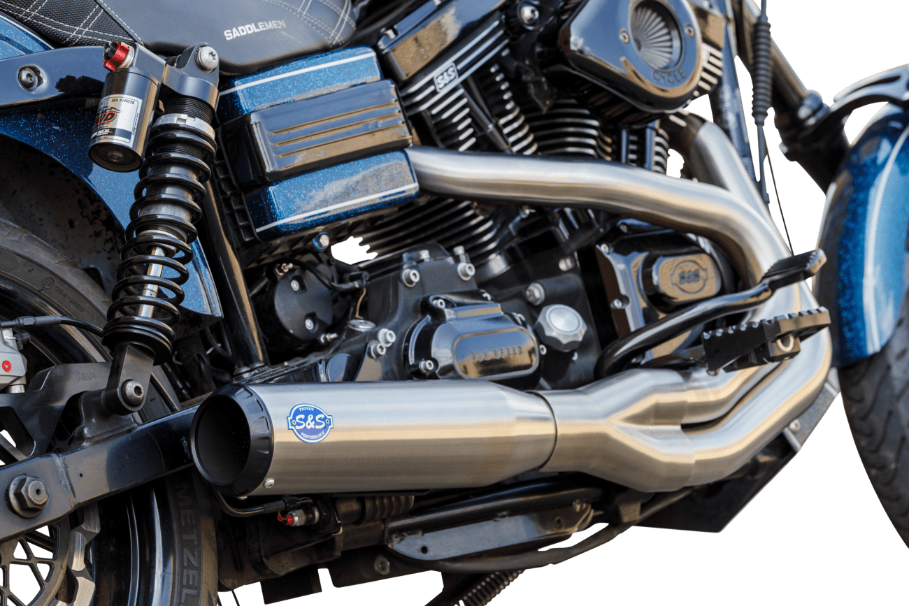 S&S CYCLES-2-into-1 Qualifier Exhaust Systems / '06-'17 Dyna-Exhaust - 2 into 1-MetalCore Harley Supply