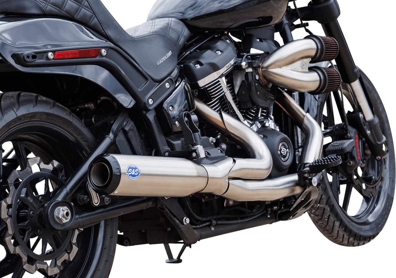 S&S CYCLES-2-into-1 Qualifier Exhaust Systems / M8 Softail-Exhaust - 2 into 1-MetalCore Harley Supply