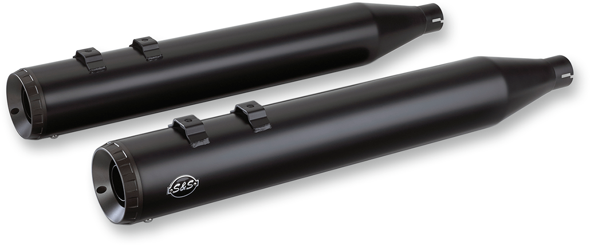 S&S CYCLES-4" Grand National Slip-On Mufflers / '99-'23 Baggers-Exhaust - Slip Ons-MetalCore Harley Supply