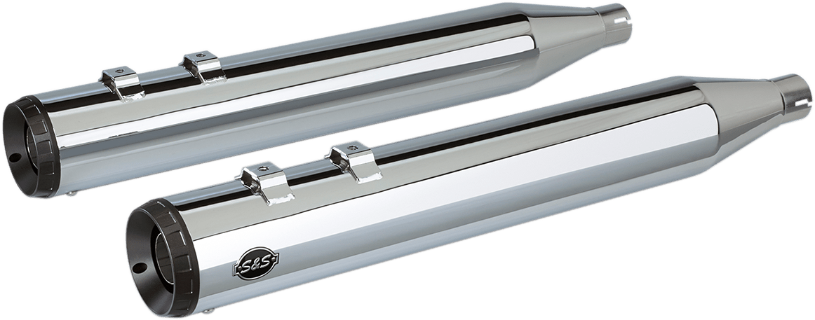S&S CYCLES-4" Grand National Slip-On Mufflers / '99-'23 Baggers-Exhaust - Slip Ons-MetalCore Harley Supply