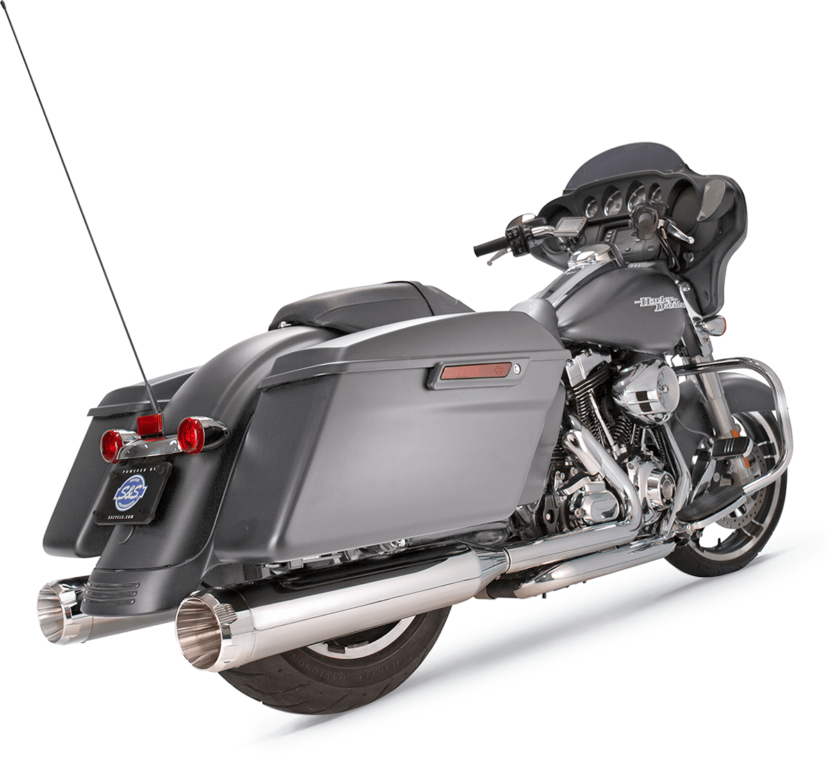 S&S CYCLES-4.5" MK45 Slip-On Performance Mufflers / '99-'23 Bagger-Exhaust - Slip Ons-MetalCore Harley Supply