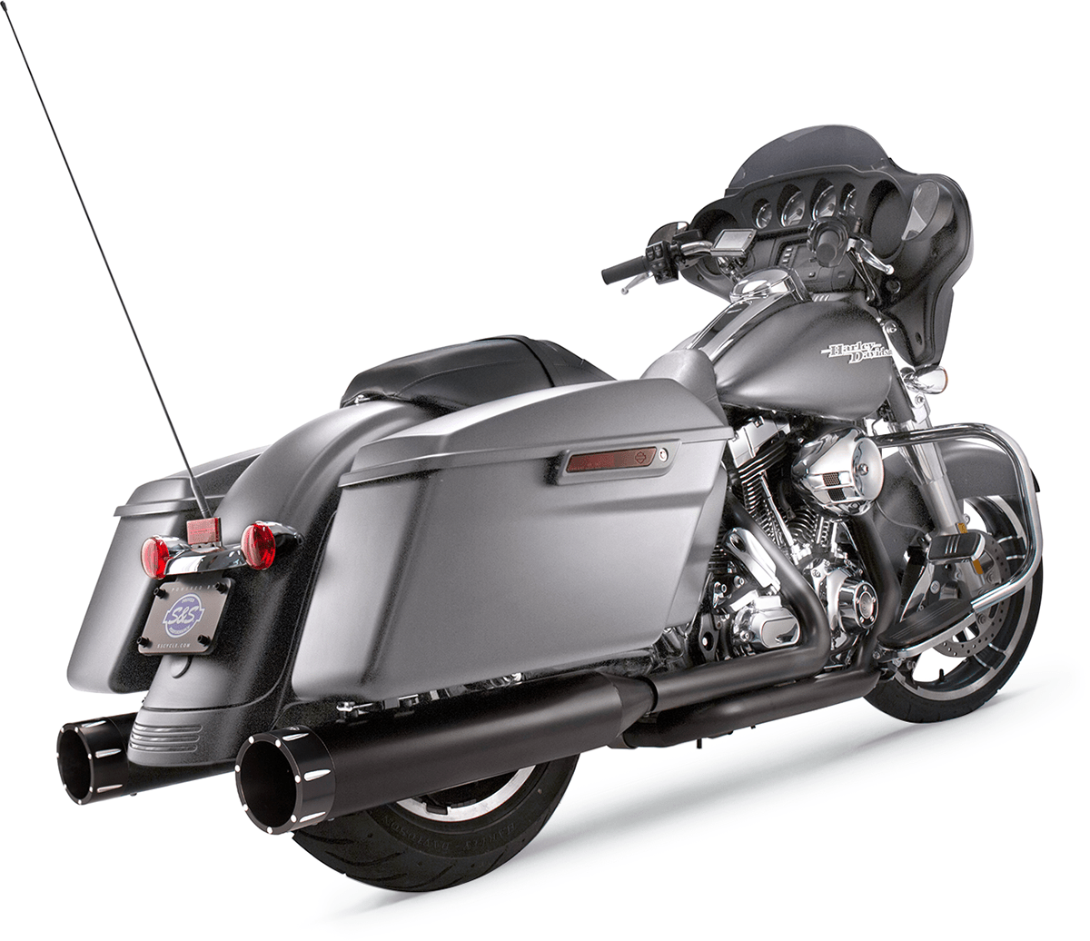 S&S CYCLES-4.5" MK45 Slip-On Performance Mufflers / '99-'23 Bagger-Exhaust - Slip Ons-MetalCore Harley Supply