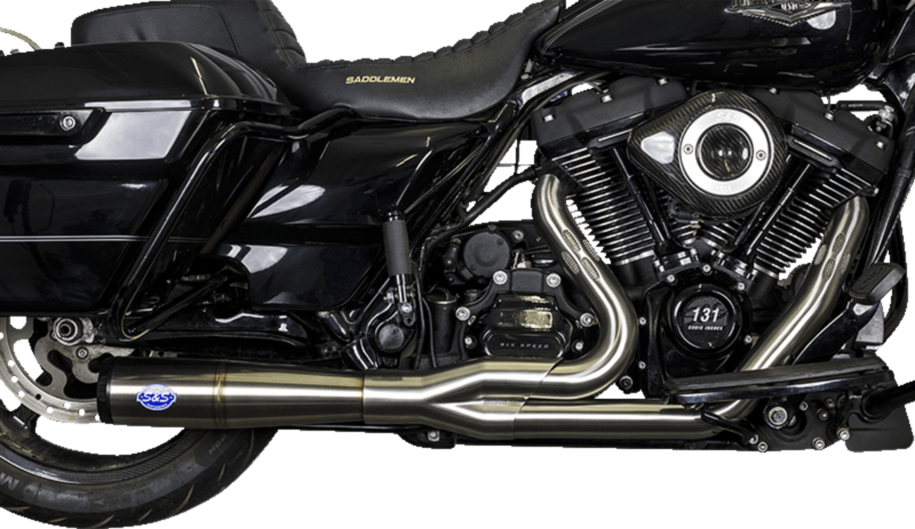 S&S CYCLES-Diamondback 2-into-1 Exhaust Systems / '17-'23 M8 Motors-Exhaust - 2 into 1-MetalCore Harley Supply