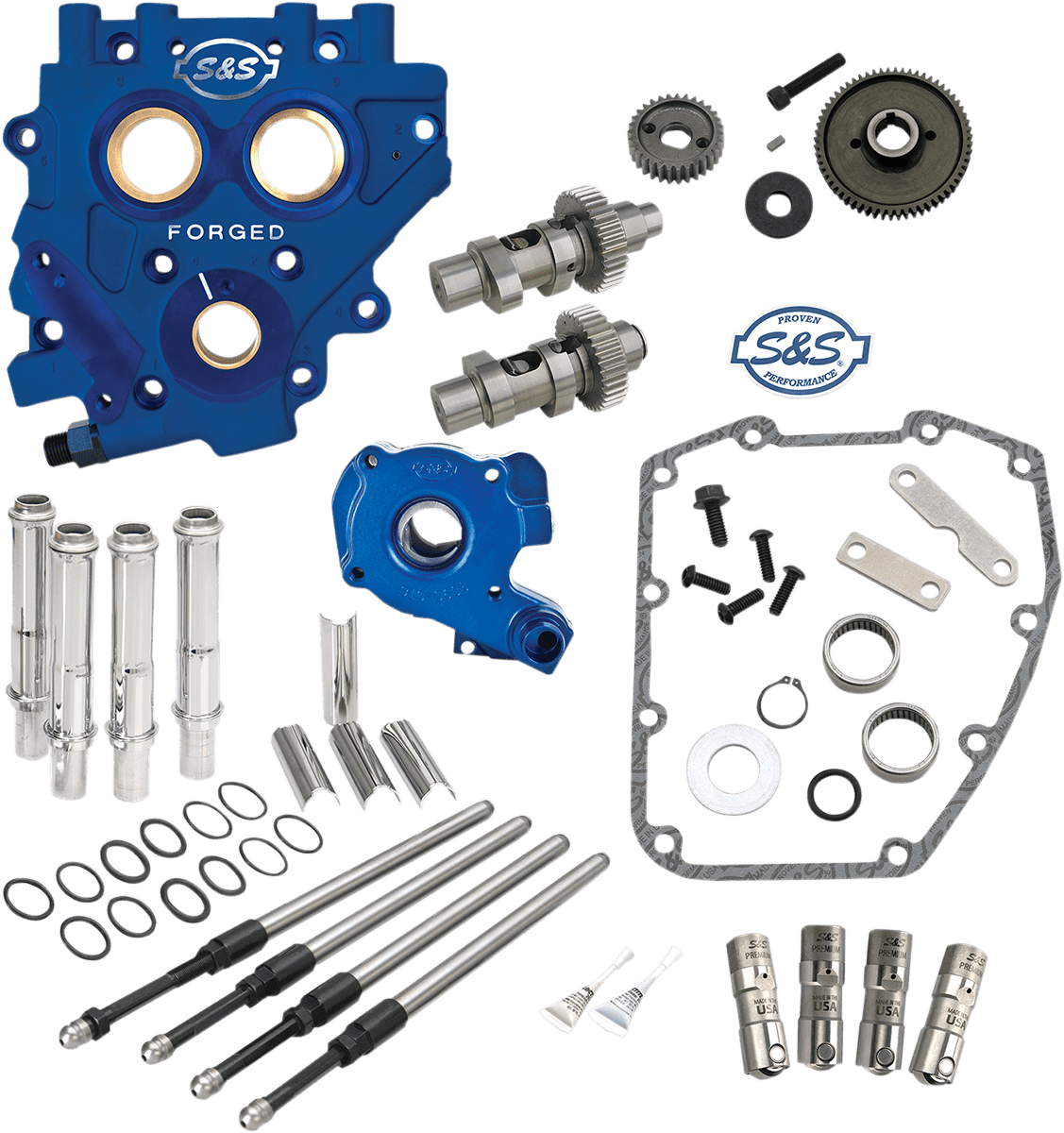 S&S CYCLES-Gear & Chain Drive Cam Chest Kits / '99-'17 Twin Cams-Camchest Kits-MetalCore Harley Supply