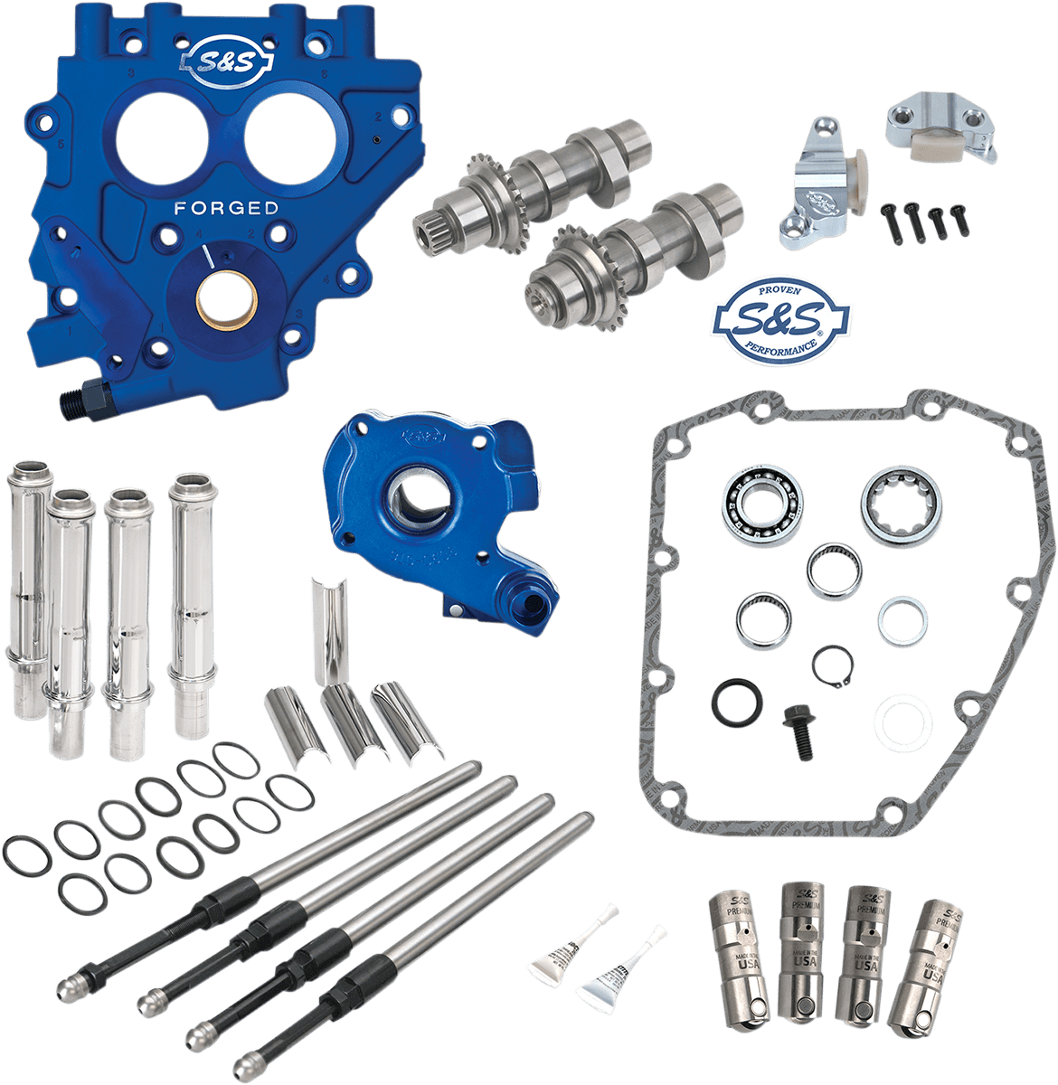 S&S CYCLES-Gear & Chain Drive Cam Chest Kits / '99-'17 Twin Cams-Camchest Kits-MetalCore Harley Supply