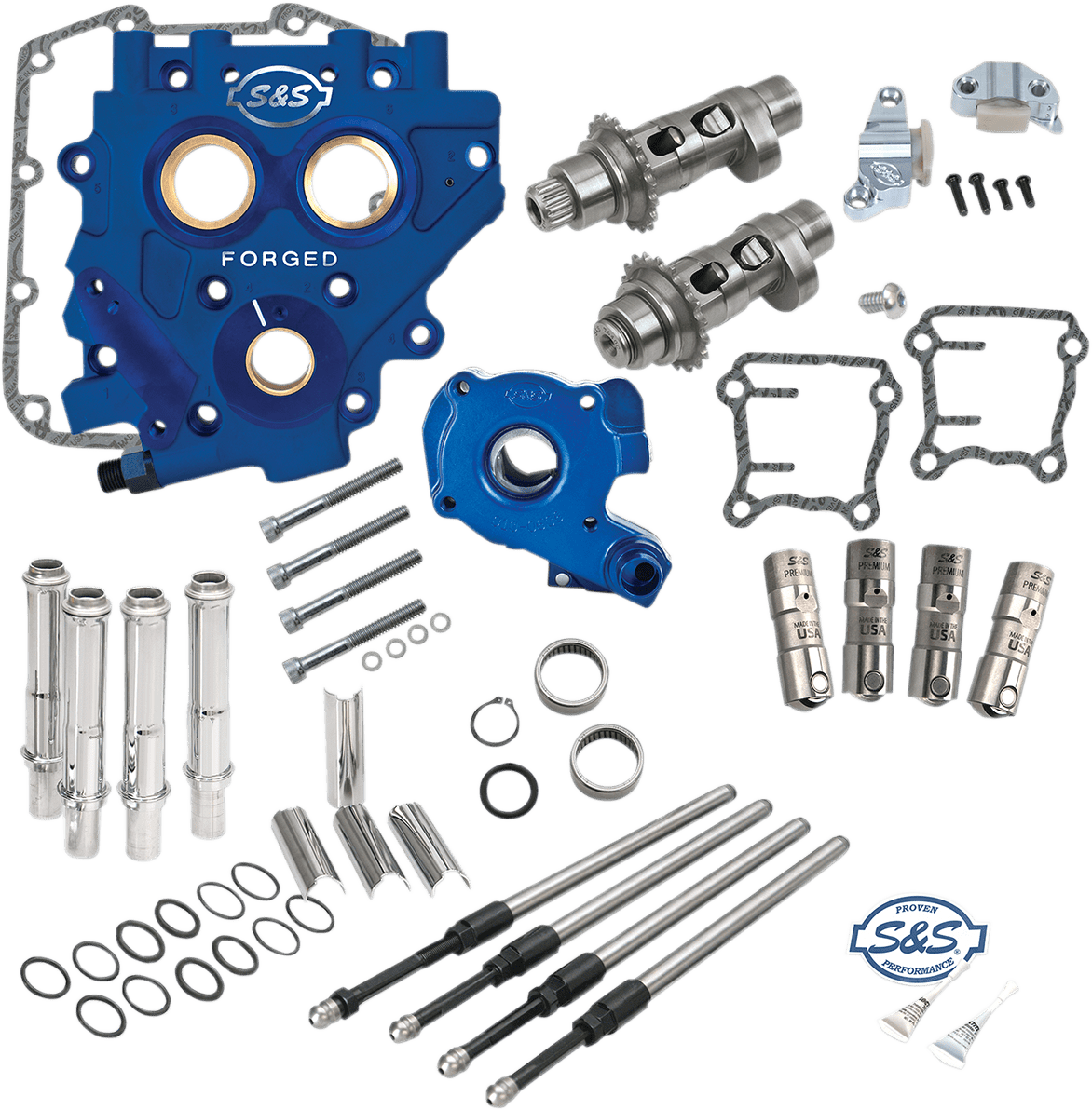 S&S CYCLES-Gear & Chain Drive Cam Chest Kits / '99-'17 Twin Cams-Camchest Kits-MetalCore Harley Supply