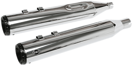 S&S CYCLES-GNX 4.5" Slip-On Mufflers / '17-'22 Bagger-Exhaust - Slip Ons-MetalCore Harley Supply