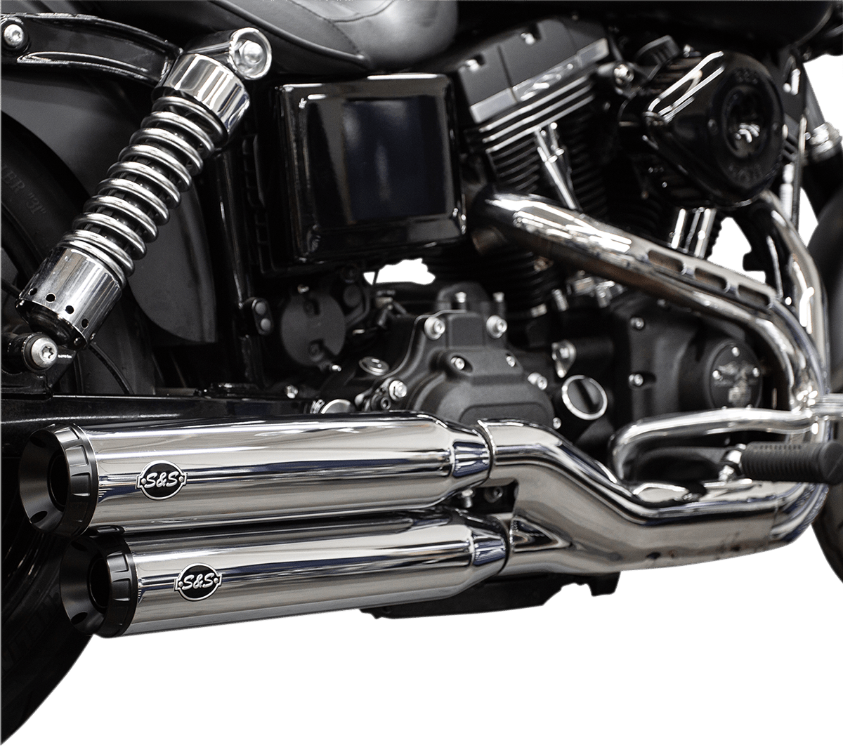 S&S CYCLES-Grand National Slip-On Mufflers / '99-'17 Dyna-Exhaust - Slip Ons-MetalCore Harley Supply