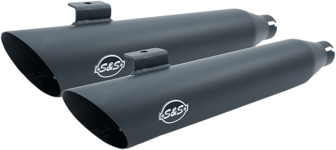 S&S CYCLES-Slash Cut Slip-On Mufflers / '08-'17 Dyna-Exhaust - Slip Ons-MetalCore Harley Supply