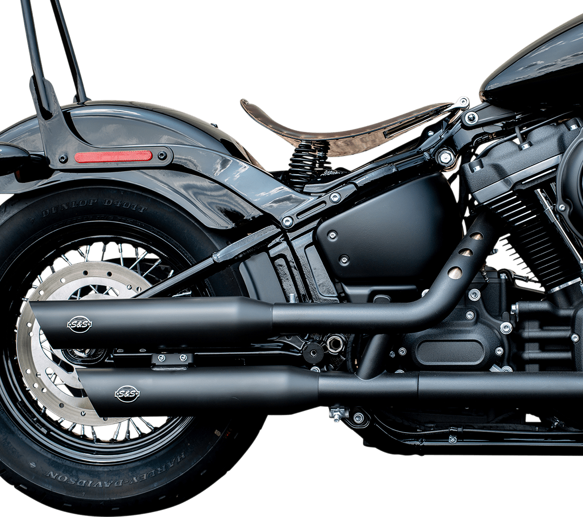 S&S CYCLES-Slash-Cut Slip-On Mufflers / M8-Exhaust - Slip Ons-MetalCore Harley Supply