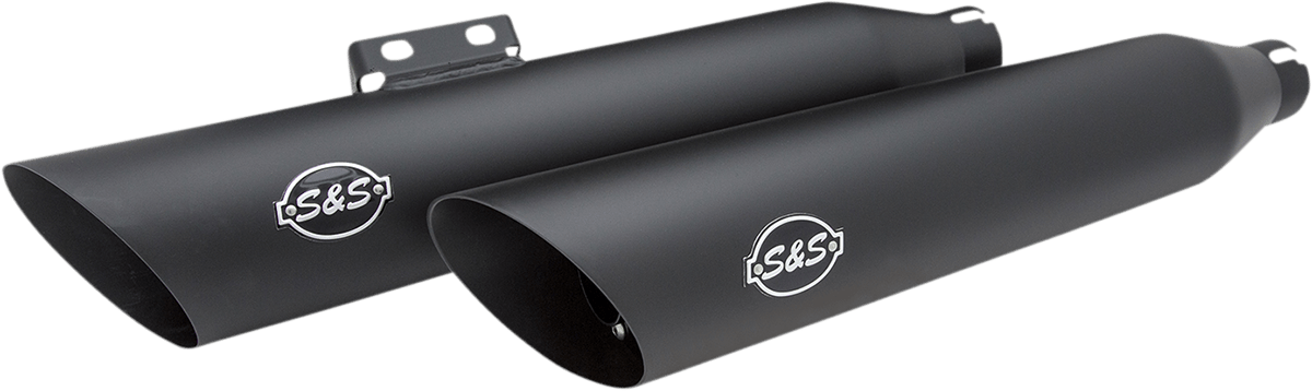 S&S CYCLES-Slash-Cut Slip-On Mufflers / M8-Exhaust - Slip Ons-MetalCore Harley Supply
