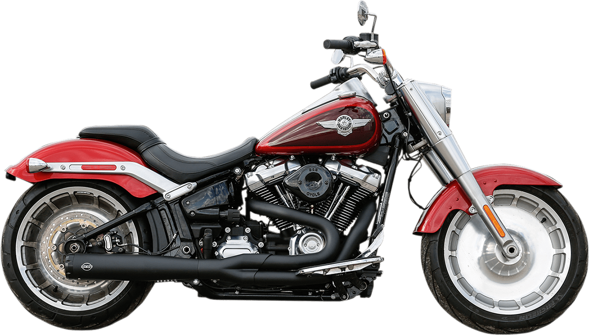 S&S CYCLES-SuperStreet 2:1 Exhaust Systems / '18-'22 M8 Softails-Exhaust - 2 into 1-MetalCore Harley Supply