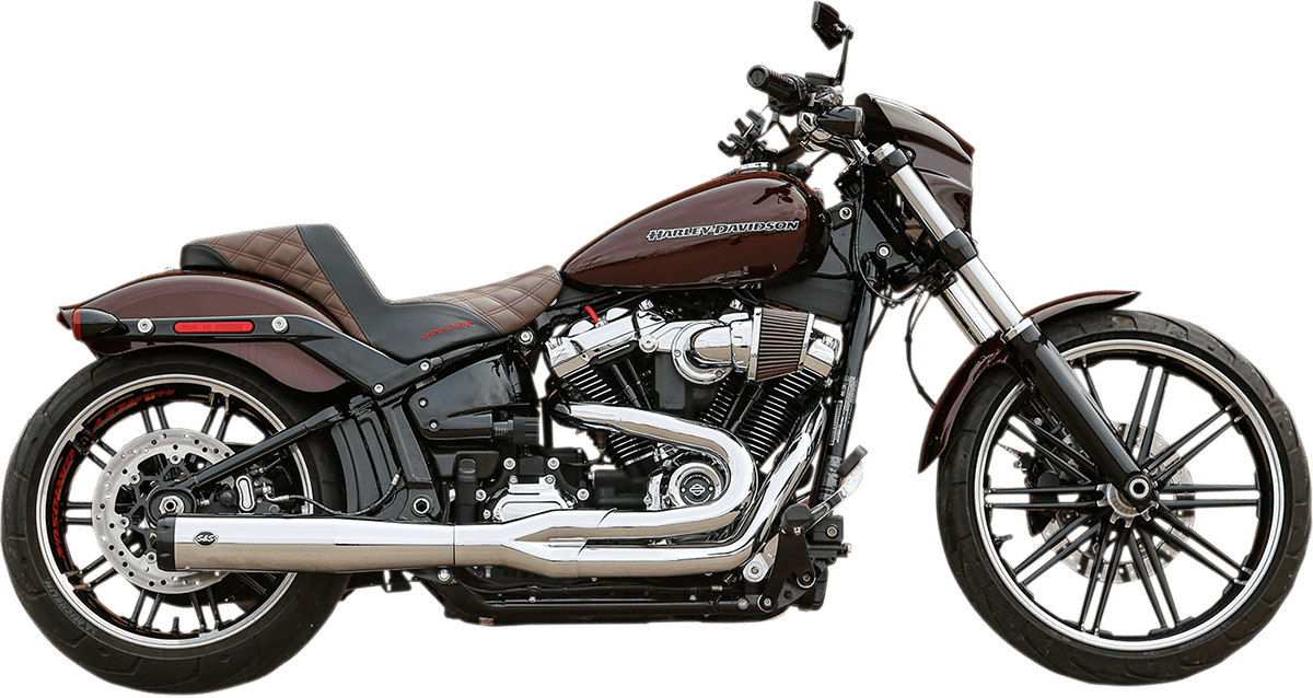 S&S CYCLES-SuperStreet 2:1 Exhaust Systems / '18-'22 M8 Softails-Exhaust - 2 into 1-MetalCore Harley Supply