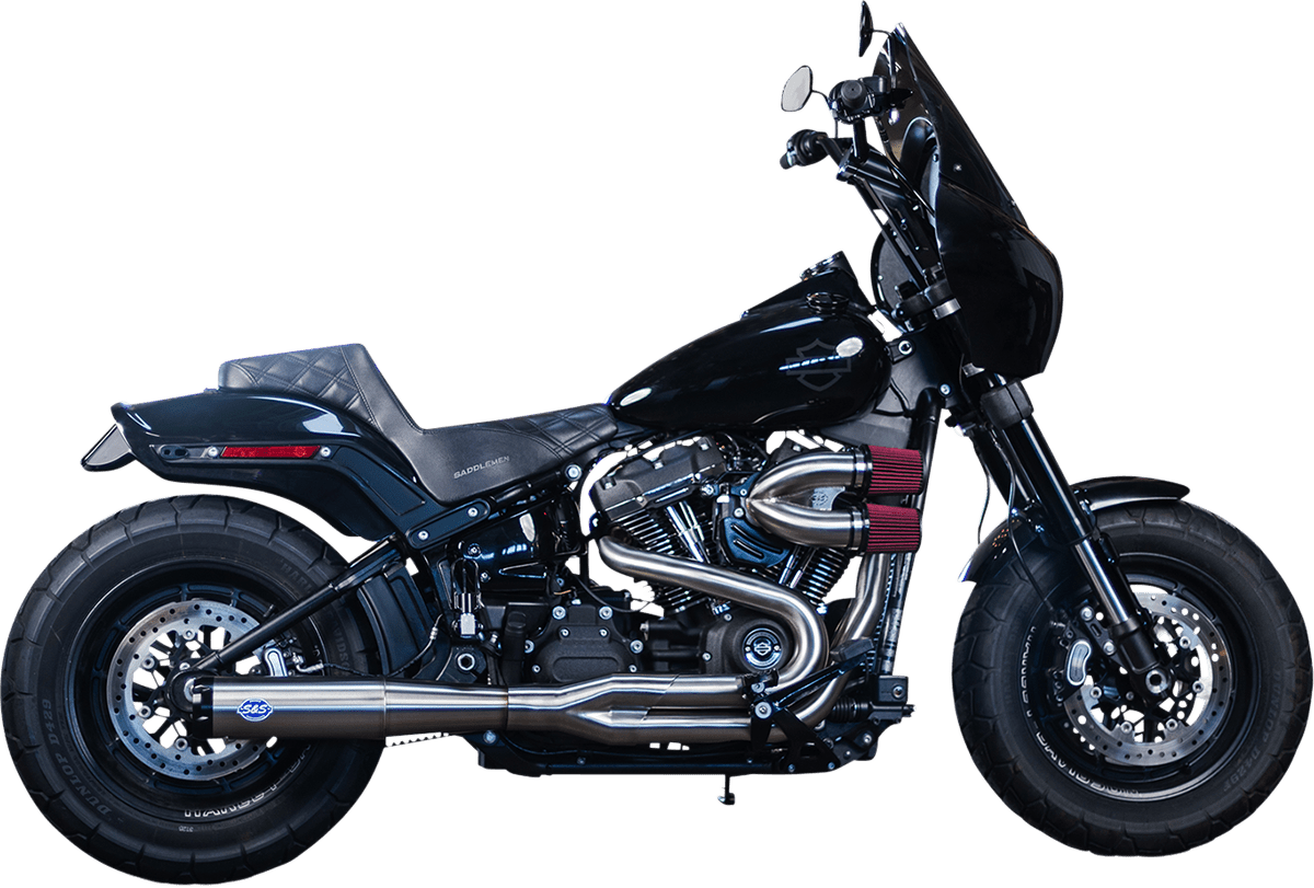 S&S CYCLES-SuperStreet 2:1 Exhaust Systems / '18-'22 M8 Softails-Exhaust - 2 into 1-MetalCore Harley Supply