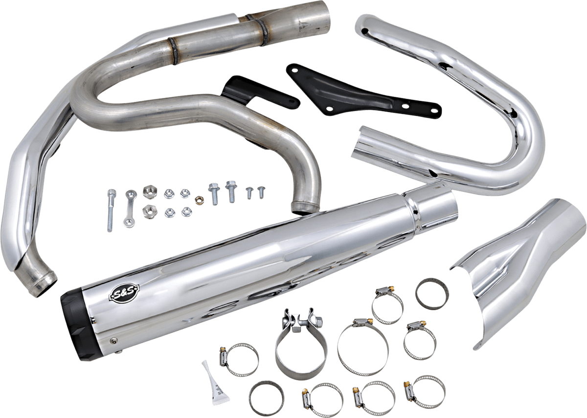 S&S CYCLES-SuperStreet 2:1 Exhaust Systems / '18-'22 M8 Softails-Exhaust - 2 into 1-MetalCore Harley Supply