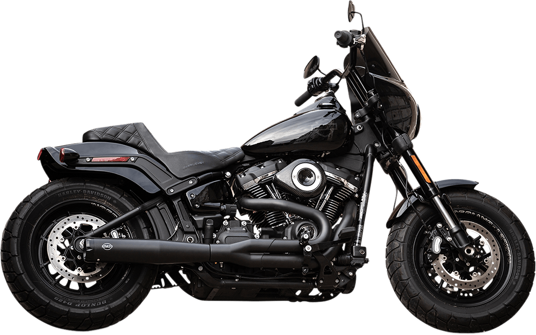 S&S CYCLES-SuperStreet 2:1 Exhaust Systems / '18-'22 M8 Softails-Exhaust - 2 into 1-MetalCore Harley Supply