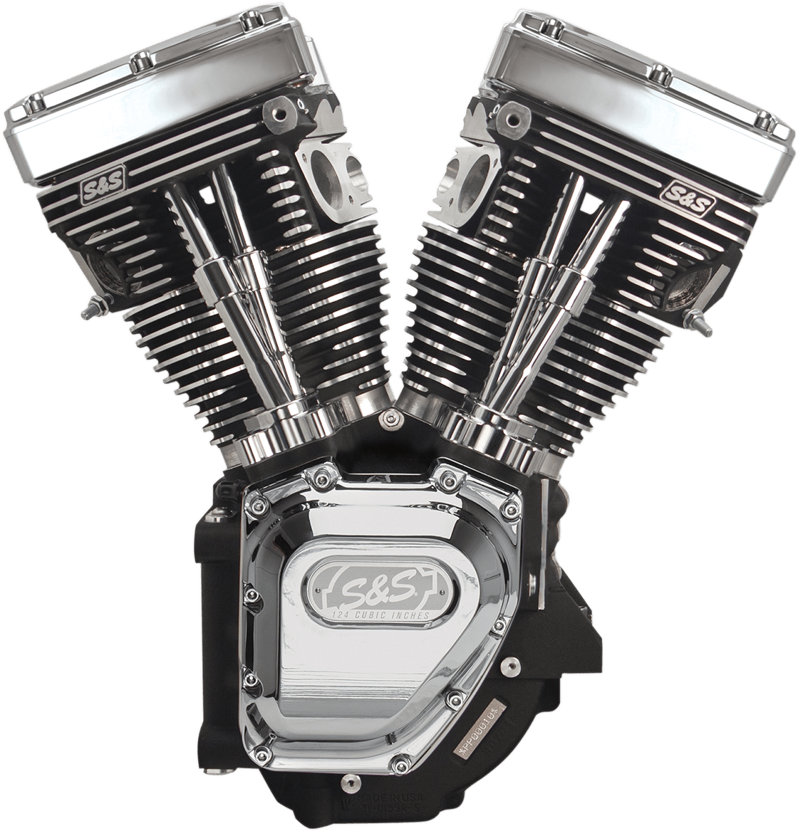 S&S CYCLES-T124 Low Compression Long Block Twin Cam Engines / '99-'17 Big Twins-Engine-MetalCore Harley Supply