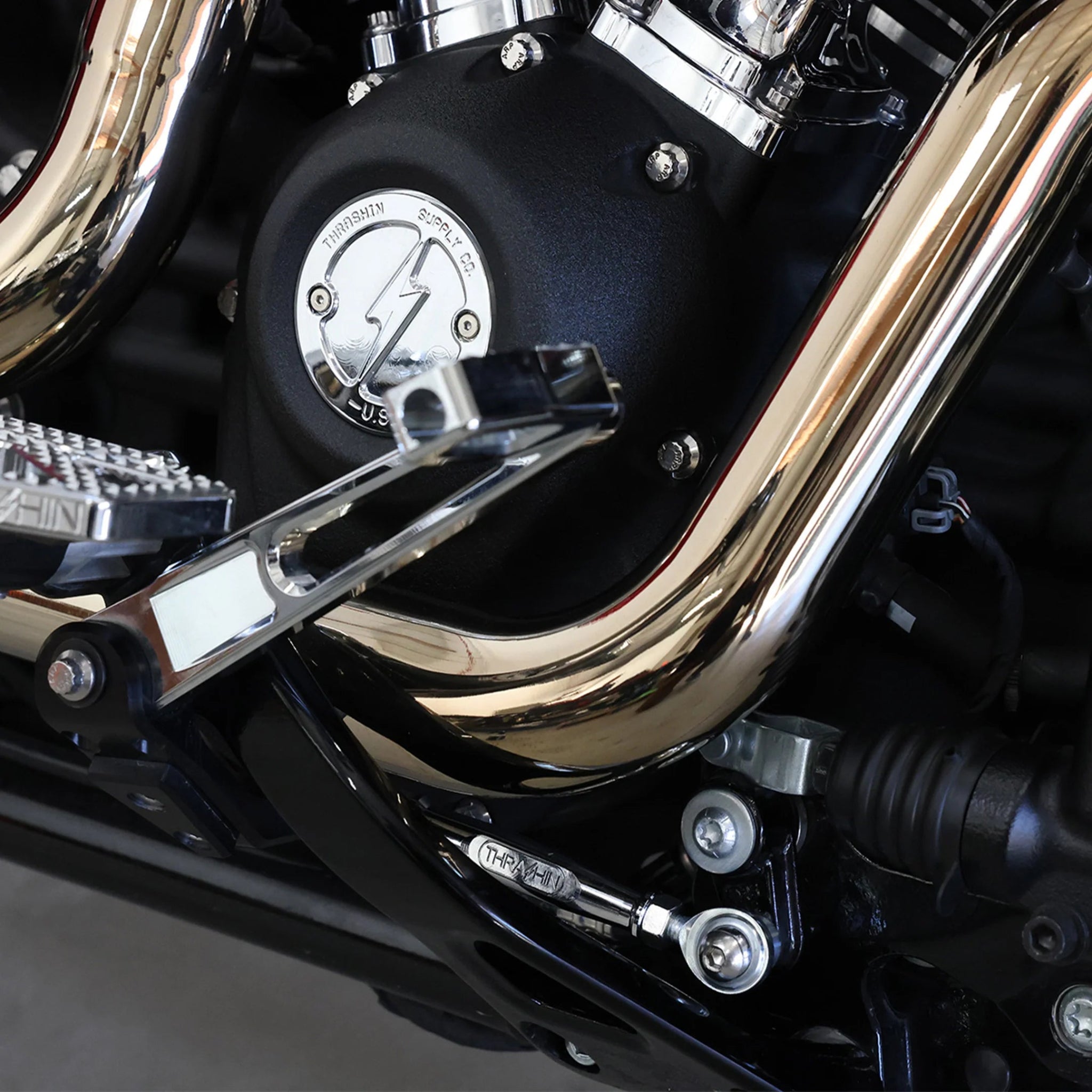 THRASHIN SUPPLY CO.-Adjustable Brake Linkage / M8 Softail-Brake Linkage-MetalCore Harley Supply