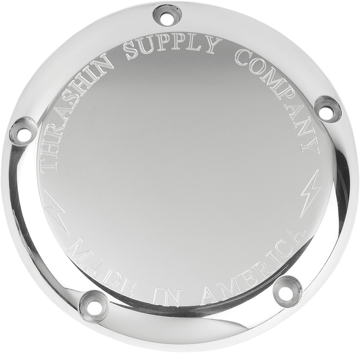 THRASHIN SUPPLY CO.-Classic Derby Cover Chrome 5 Hole - MetalCore Harley Supply