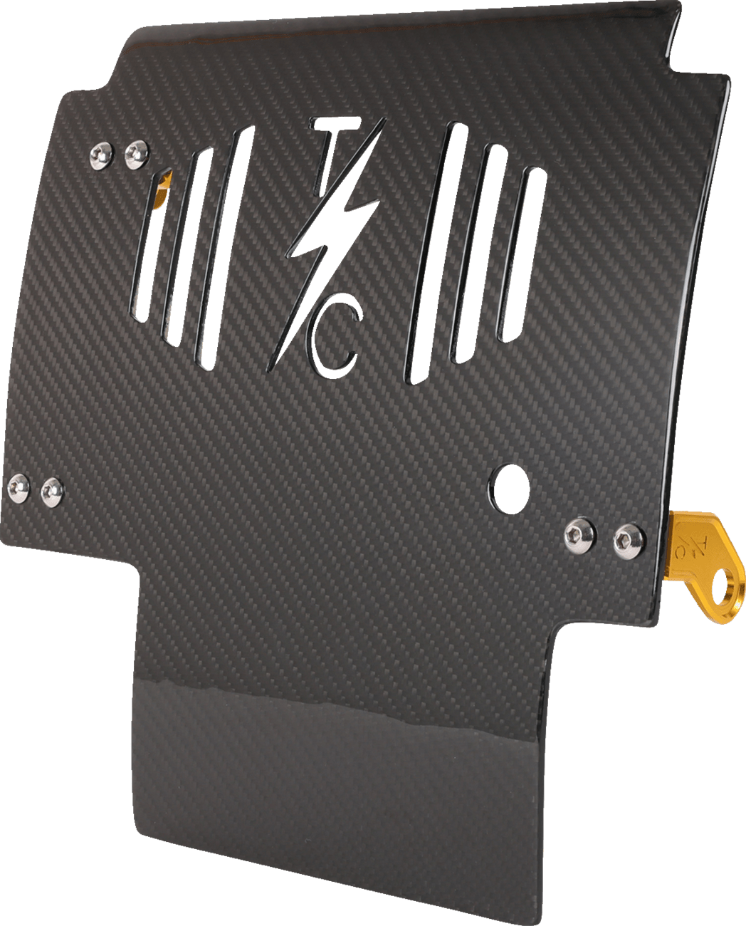 THRASHIN SUPPLY CO.-Gloss Carbon Fiber Skid Plate - MetalCore Harley Supply