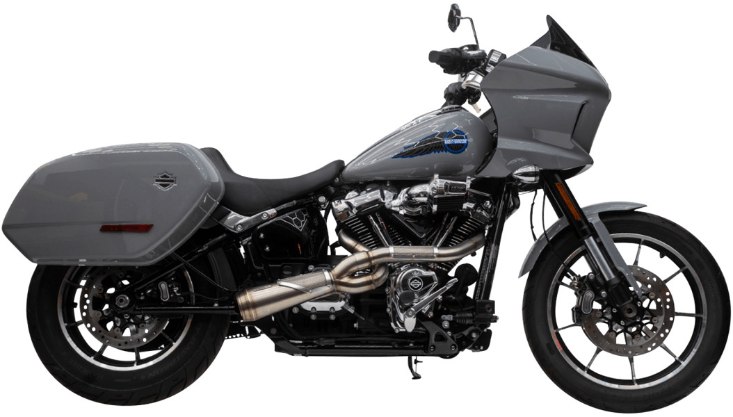 TRASK - Big Sexy 2:1 Exhaust - Brushed Stainless - MetalCore Harley Supply