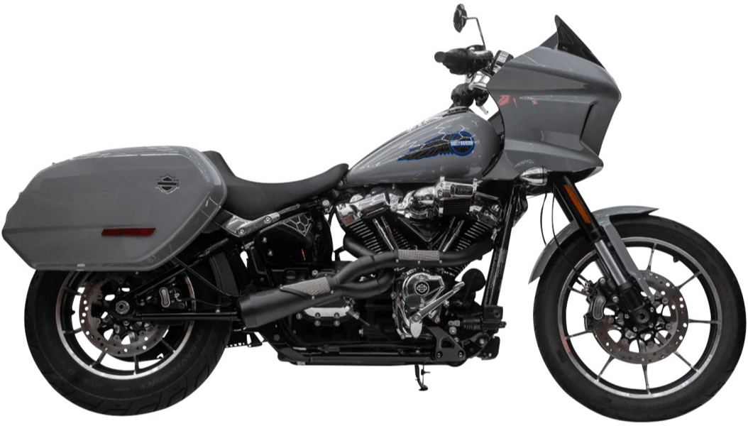 TRASK - Big Sexy 2:1 Exhaust - Black Stainless - MetalCore Harley Supply