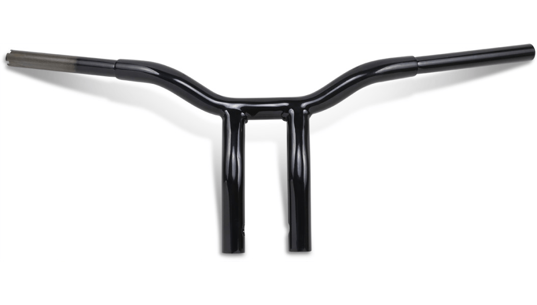 LA CHOPPERS-1 1/4" One Piece Kage Fighter Pull Back T bars / Gloss Black-Handlebars / Risers-MetalCore Harley Supply