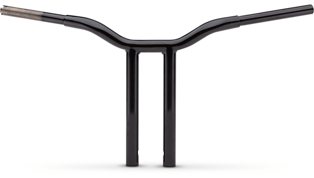 LA CHOPPERS-1 1/4" One Piece Kage Fighter T bars / Gloss Black-Handlebars / Risers-MetalCore Harley Supply