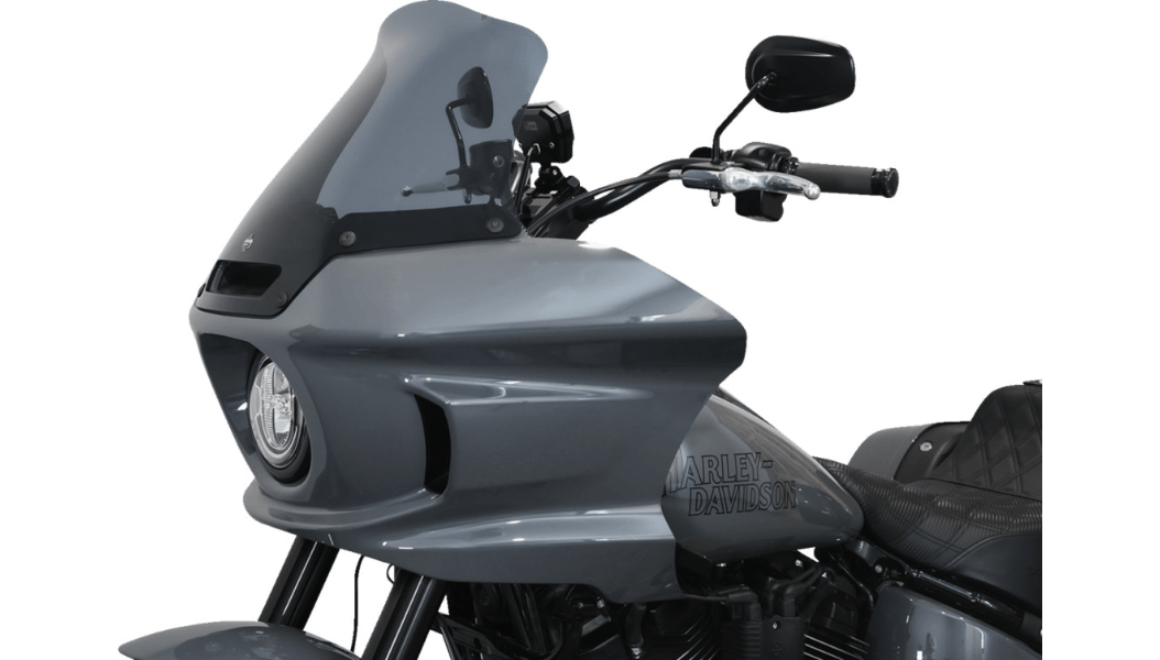 KLOCK WERKS-10" Flareâ„¢ Windshield / FXLRST-Windshields-MetalCore Harley Supply