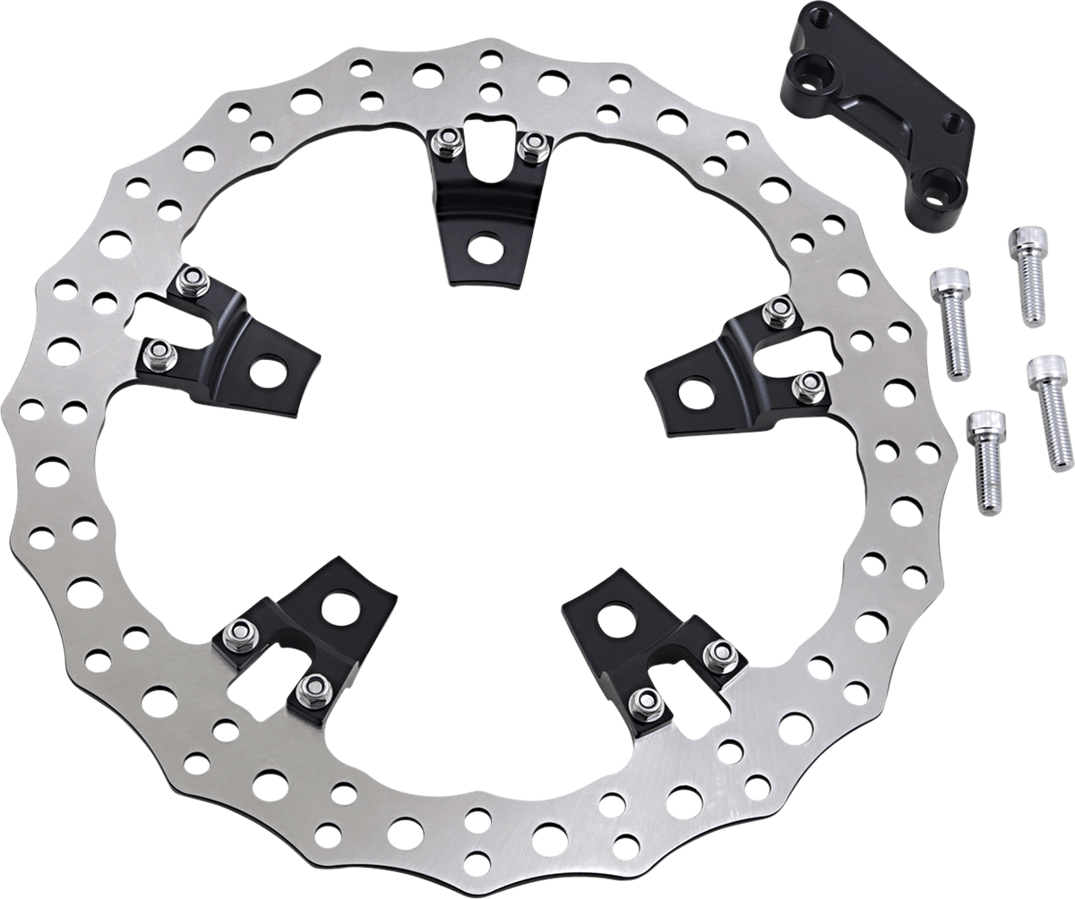 ARLEN NESS-14" Jagged Floating Rotor / '14-'22 Bagger-Rotors-MetalCore Harley Supply