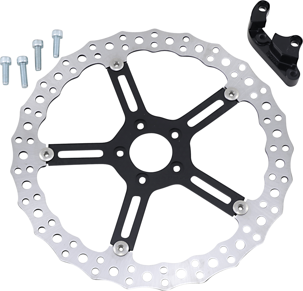 ARLEN NESS-15" Big Brake Jagged Floating Rotor Kits / '00-'22-Rotors-MetalCore Harley Supply