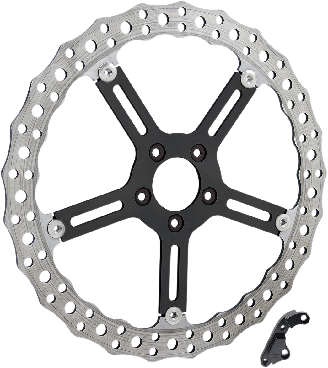 ARLEN NESS-15" Big Brake Jagged Floating Rotor Kits / '00-'22-Rotors-MetalCore Harley Supply