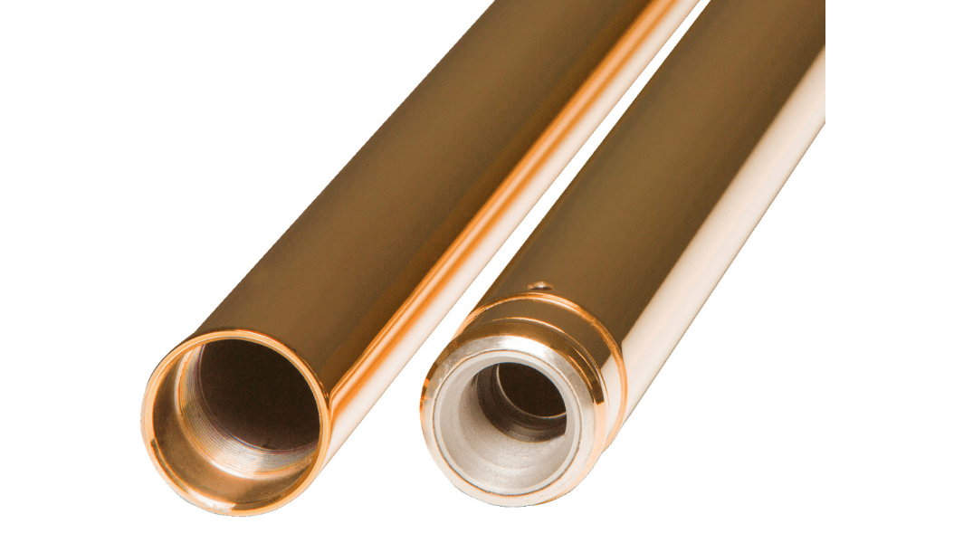 CUSTOM CYCLE ENGINEERING-39mm Gold Fork Tubes / '87 - '07-Fork Tubes-MetalCore Harley Supply