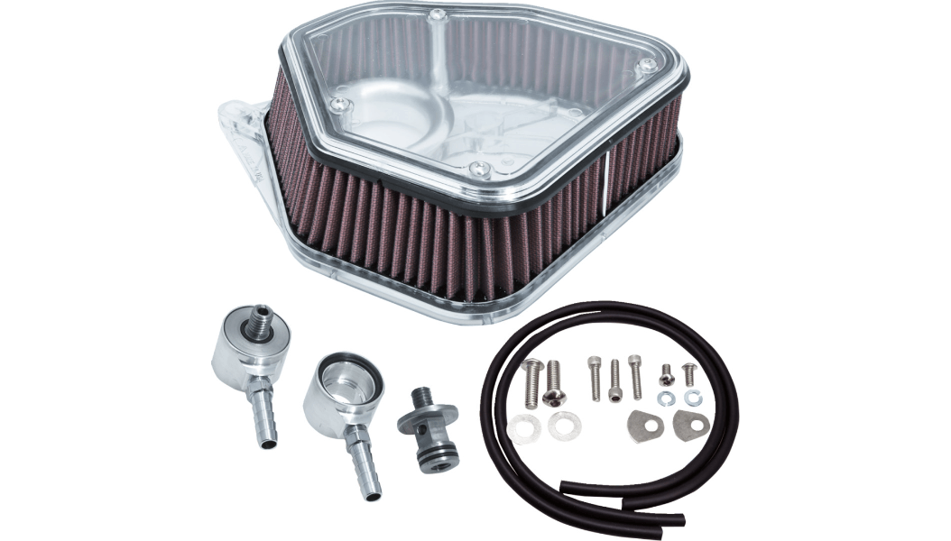 ALLOY ART-2.8" "Boom Box" Max Volume M8 Air Cleaner / M8 - M8 Bagger-Air Filter-MetalCore Harley Supply