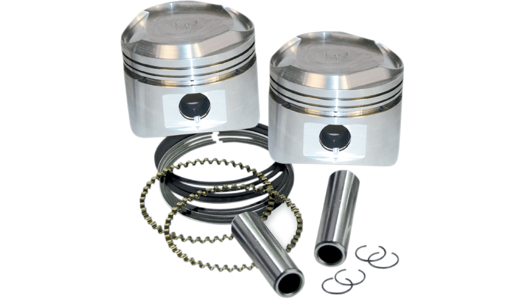 S&S CYCLES-3 1/2" Bore Super Stock Pistons / '84-'99 Evo Big Twin-Pistons-MetalCore Harley Supply
