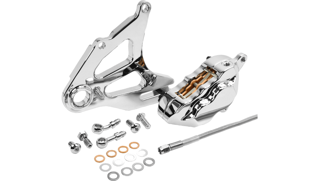 HAWG HALTERS-4-Piston Rear Brake Caliper Kit / '18-'22 Softail-Caliper-MetalCore Harley Supply