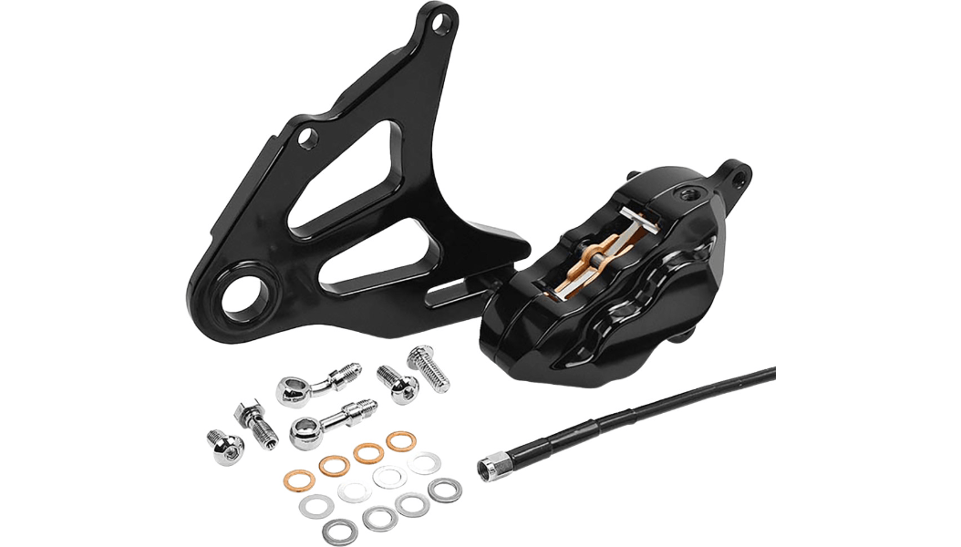 HAWG HALTERS-4-Piston Rear Brake Caliper Kit / '18-'22 Softail-Caliper-MetalCore Harley Supply